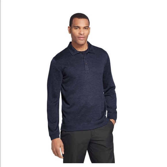 Van Heusen Melange Polo - Picture 2 of 4